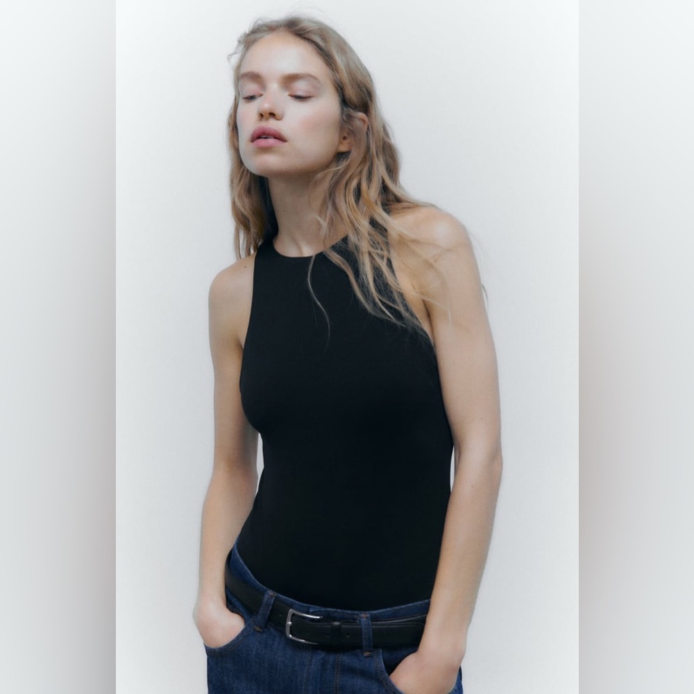 Zara high neck bodysuit